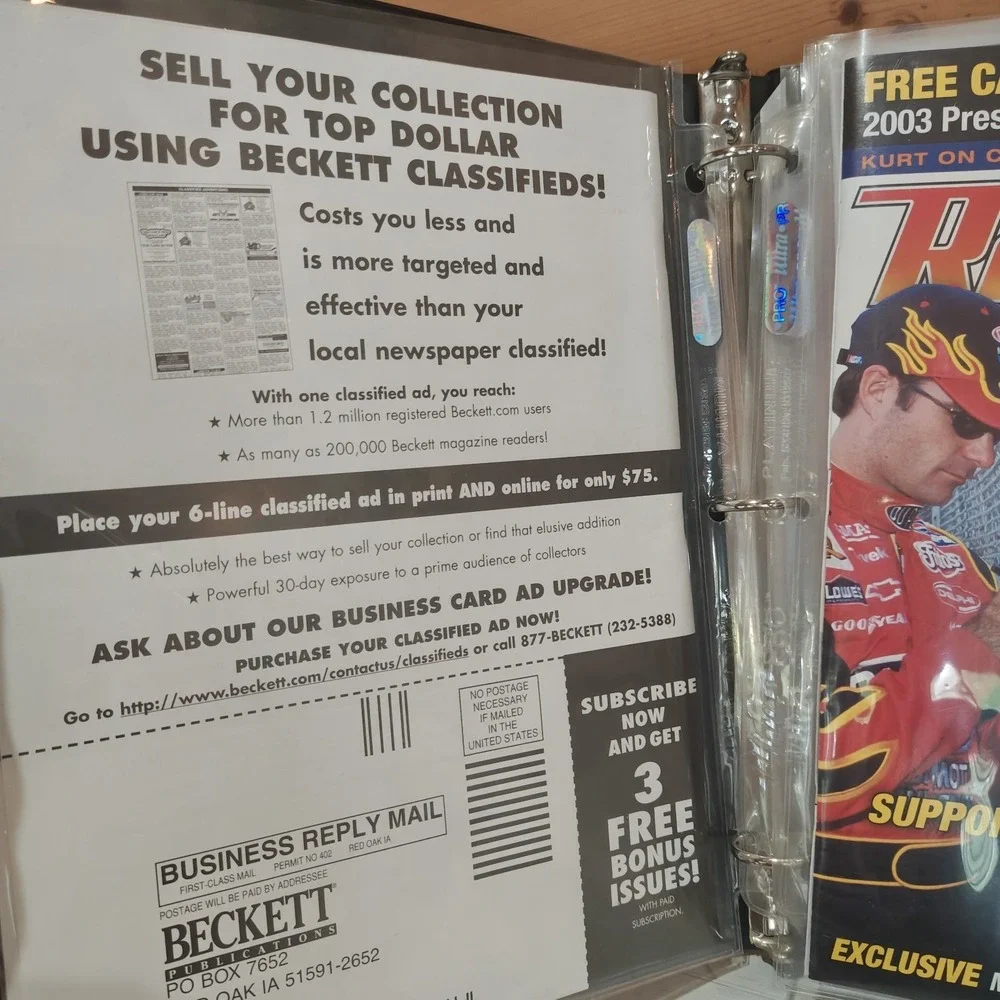 Vintage Beckett Racing Magazine April 2003 Near Mint Protective Sleeved